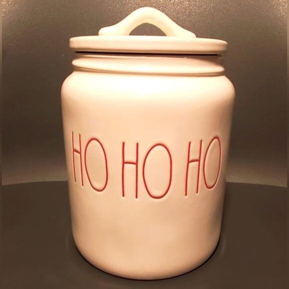 Rae Dunn Ho Ho Ho Canister NWOT - Picture 1 of 8